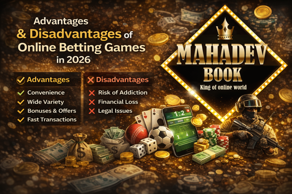 Advantages and Disadvantages of Online Betting Games 2026 India - Benefits, Risks, Safe Betting Guide Mahadev Book
