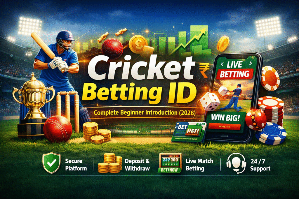 Cricket Betting ID India 2026 guide with live betting, secure platform, and instant deposit features