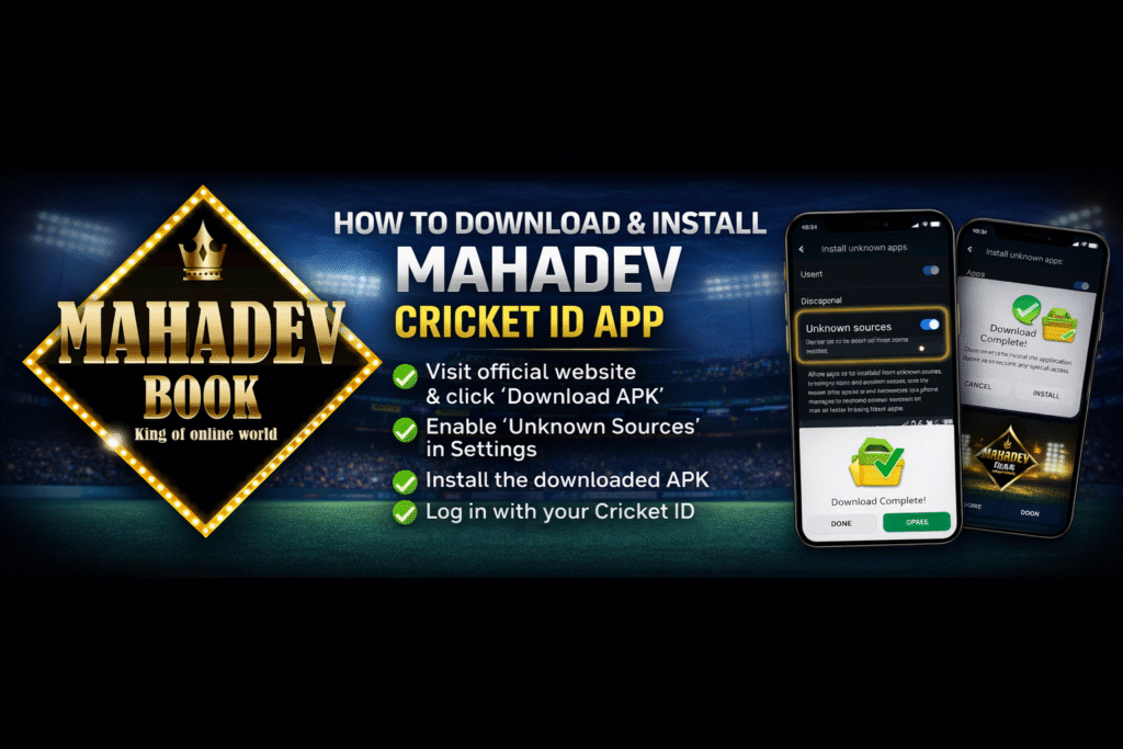 How to download and install Mahadev Cricket ID App APK on Android with step by step guide