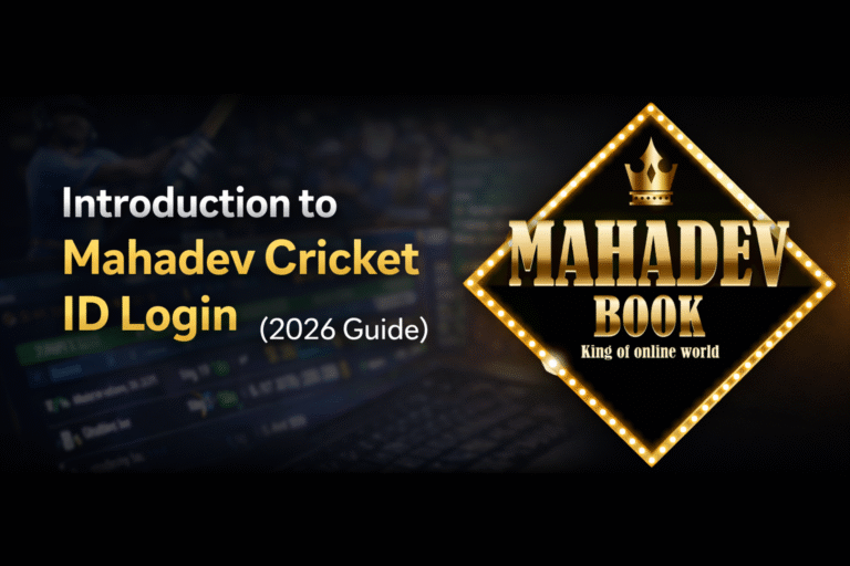 Mahadev Cricket ID Login 2026 Guide Banner with Logo