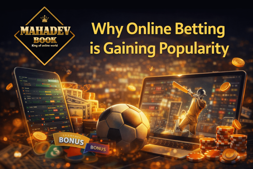Why Online Betting is Gaining Popularity with Mahadev Book Platform